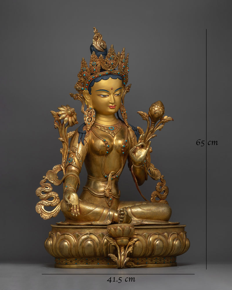 Green Tara Mother of Liberation Statue | A Beacon of Spiritual Freedom