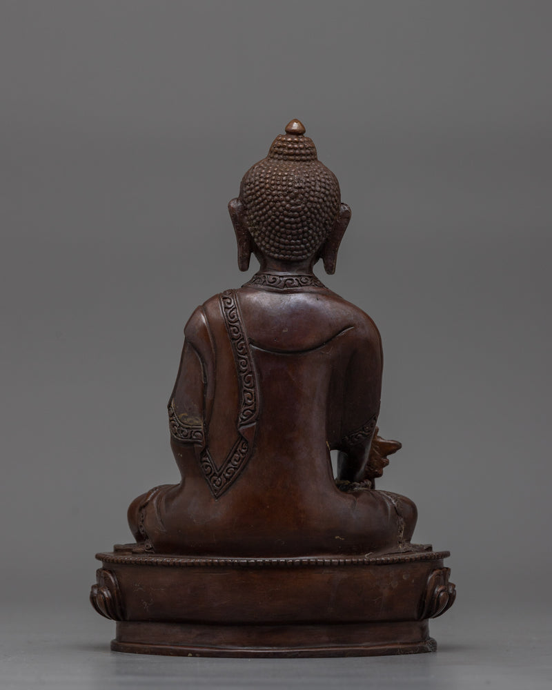 Medicine Buddha 20cm Small-Oxidized Statue | Beacon of Healing