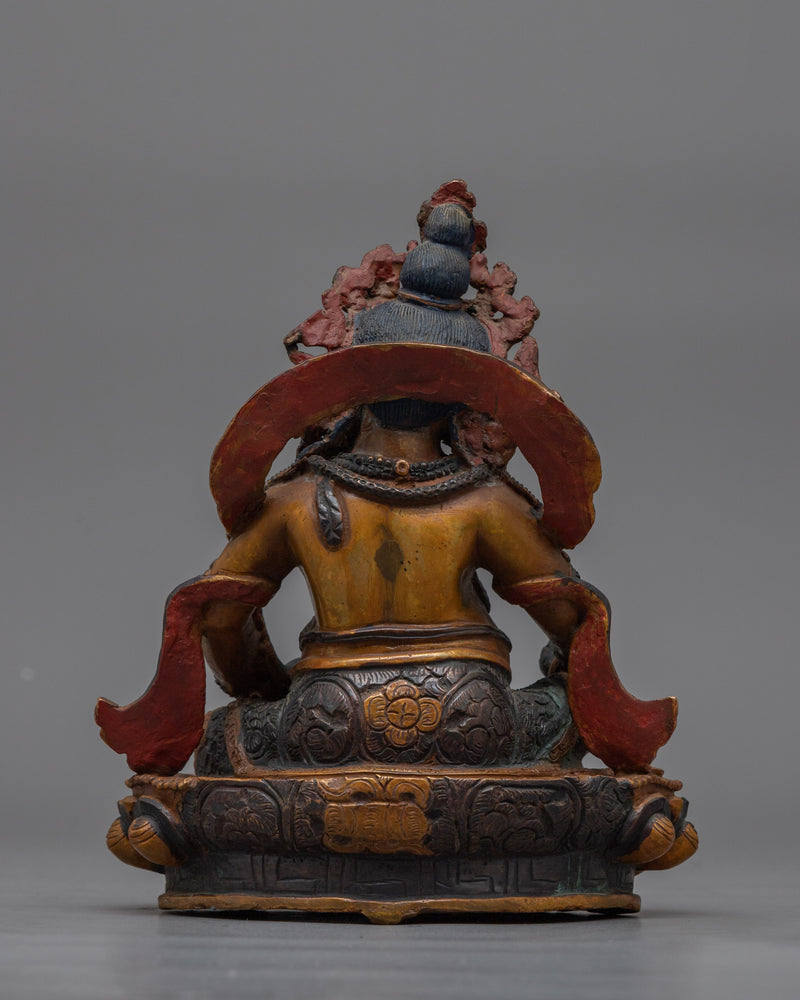 Dzambhala Small-Darken-Oxidized Statue | Symbol of Prosperity