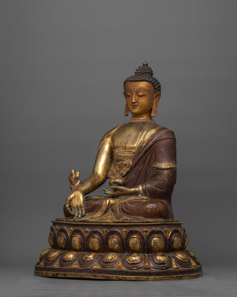 medicine-buddha-gold-gilded-antique-touch