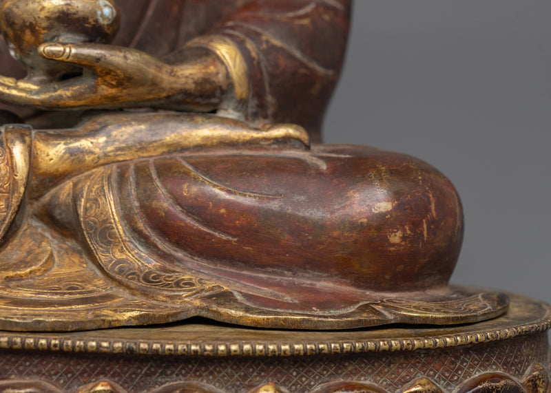 Medicine Buddha 20cm Small-Oxidized Statue | Beacon of Healing