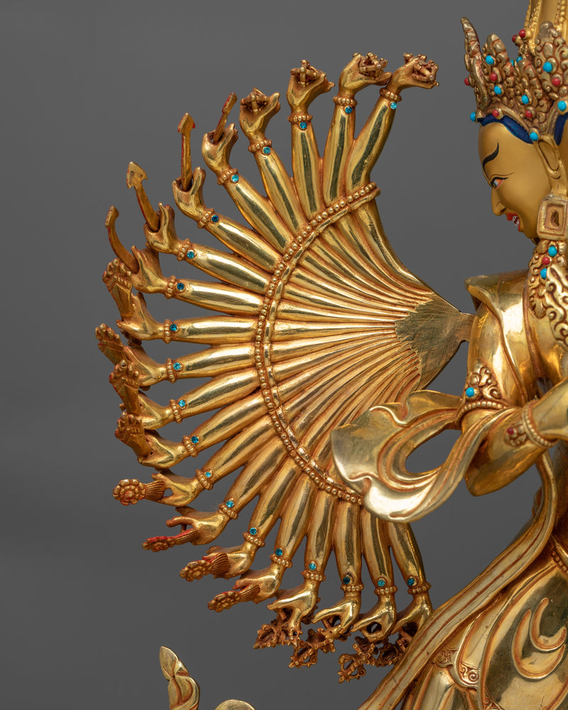 Masterpiece Dukar Thousand Arms Statue | A masterful figure of Spiritual Art and Superior Craftsmanship