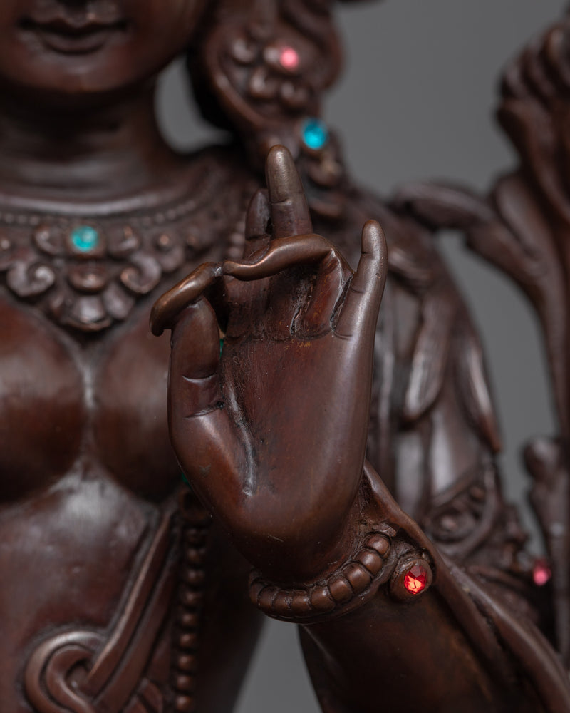 Green Tara a Beautiful Handcrafted Statue | Symbol of Compassion