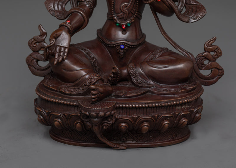 Green Tara a Beautiful Handcrafted Statue | Symbol of Compassion