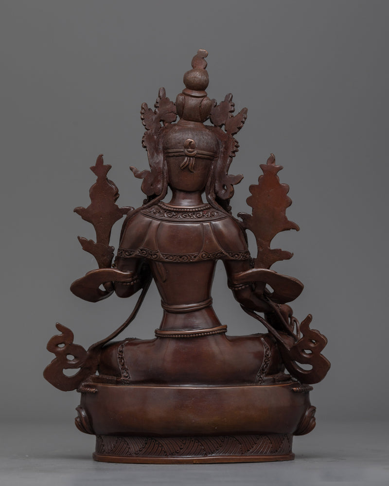 Green Tara a Beautiful Handcrafted Statue | Symbol of Compassion