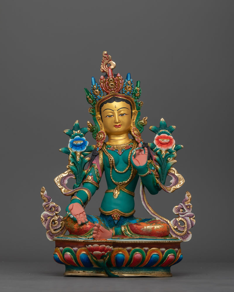 green-tara-colored-sculpture-1