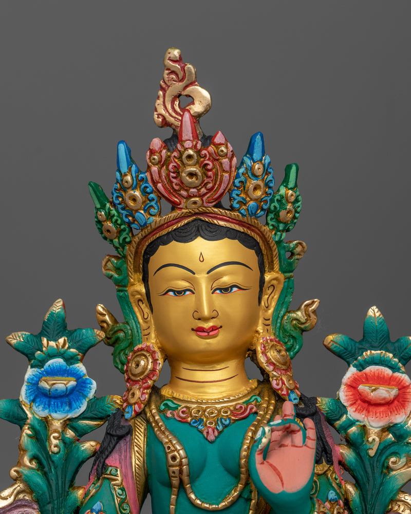 green-tara-colored-sculpture-1