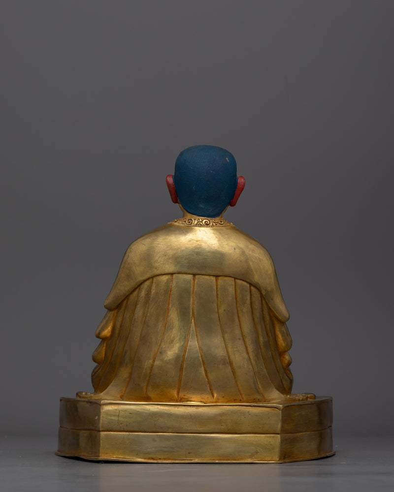 Three Kagyu Masters | Handcrafted Gold Gilded Statue Set