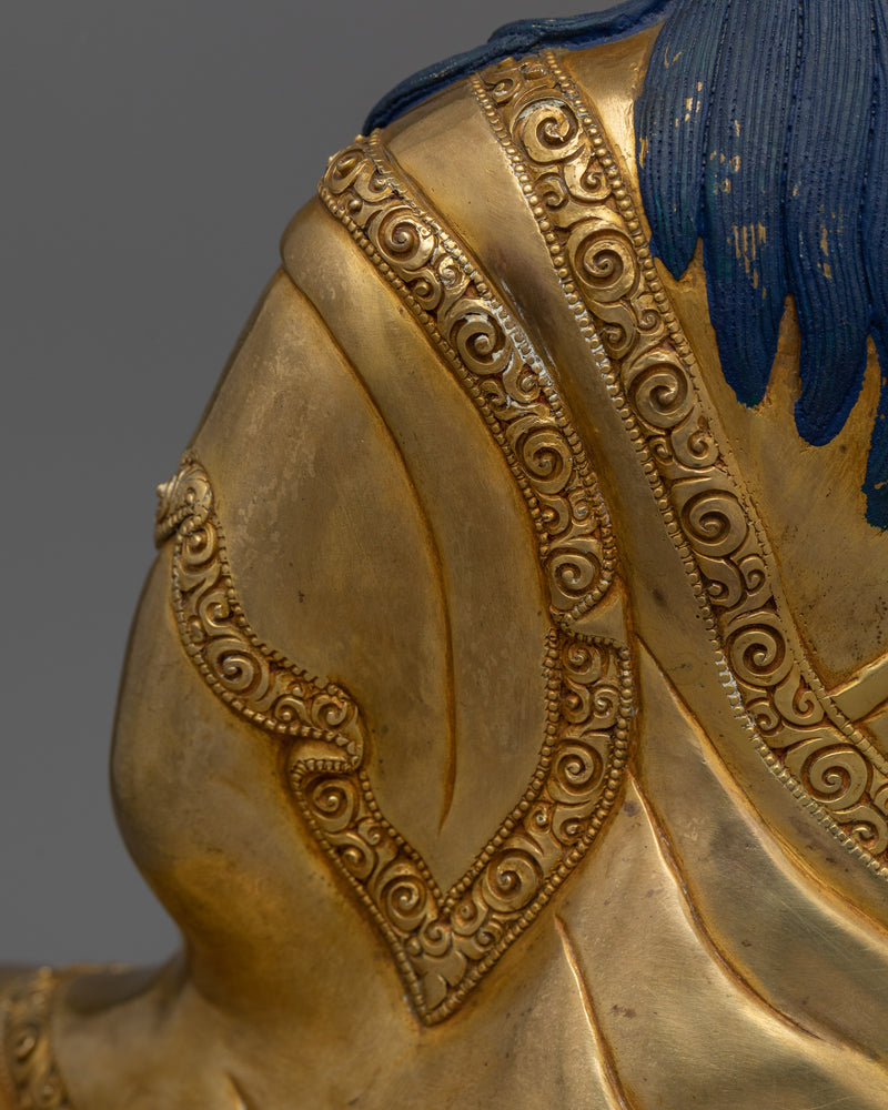 Three Kagyu Masters | Handcrafted Gold Gilded Statue Set