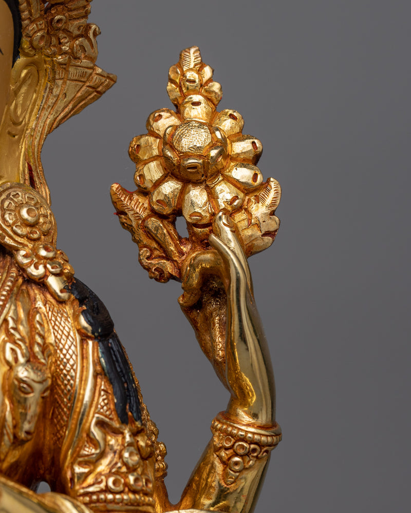 Chenrezig 34cm Gold Gilded Sculpture | Symbol of Compassion