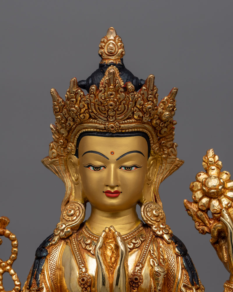 chenrezig-34cm-gold-gilded-sculpture