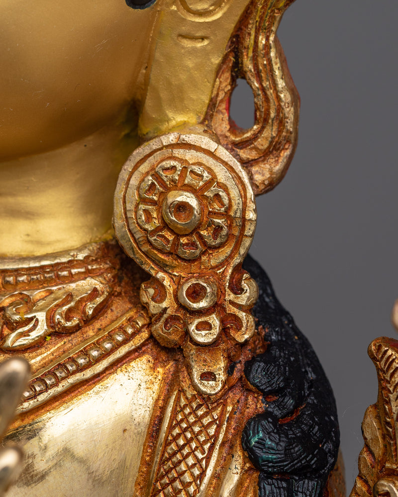 Green Tara 35cm Gold Gilded Statue | Radiant Symbol of Compassion