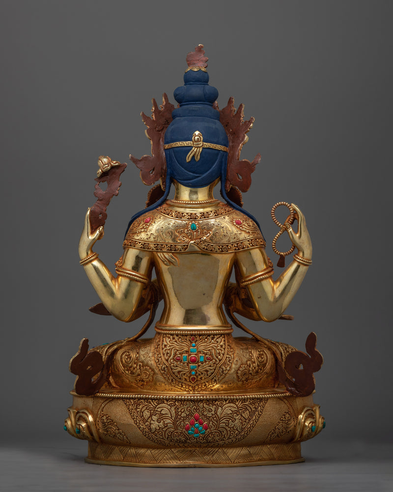 Chenrezig a Serene Kindness Deity Statue | Handcrafted Symbol of Compassion