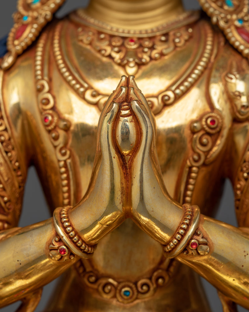 Chenrezig a Serene Kindness Deity Statue | Handcrafted Symbol of Compassion