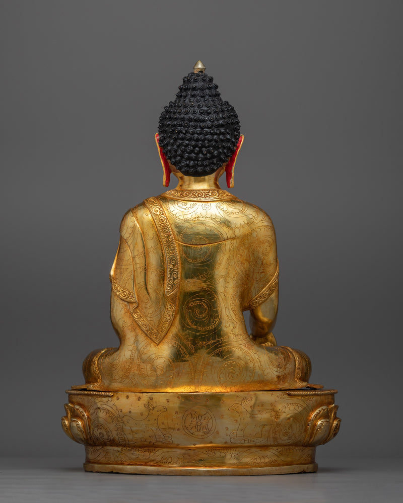 Shakyamuni Buddha Historical Dharma Teacher Statue | Handcrafted Symbol of Enlightenment