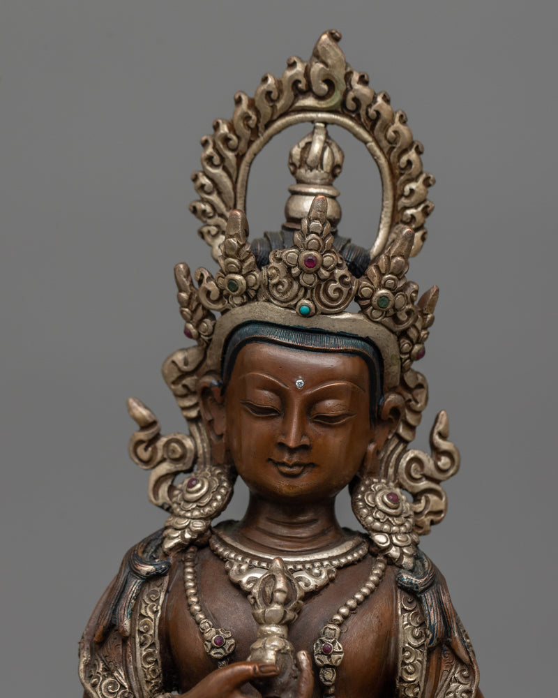 vajrasattva-26cm-silver-plated-oxidized