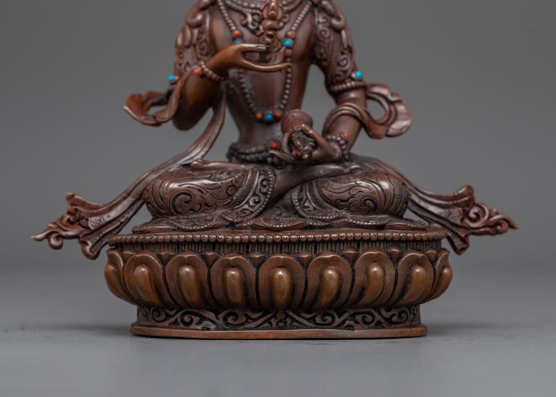 Vajrasattva Purity Deity in Oxidized Statue | Handcrafted Symbol of Purity