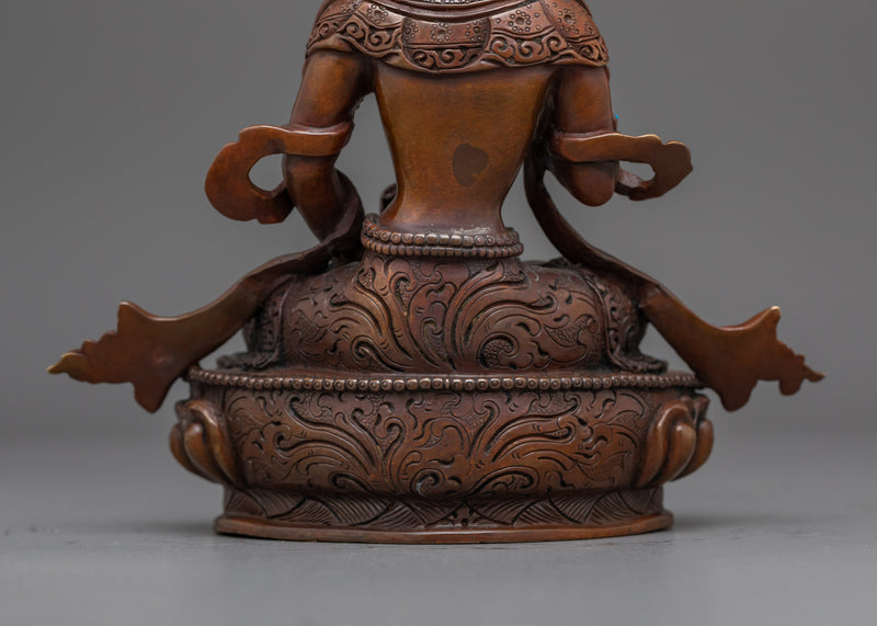 Vajrasattva Purity Deity in Oxidized Statue | Handcrafted Symbol of Purity