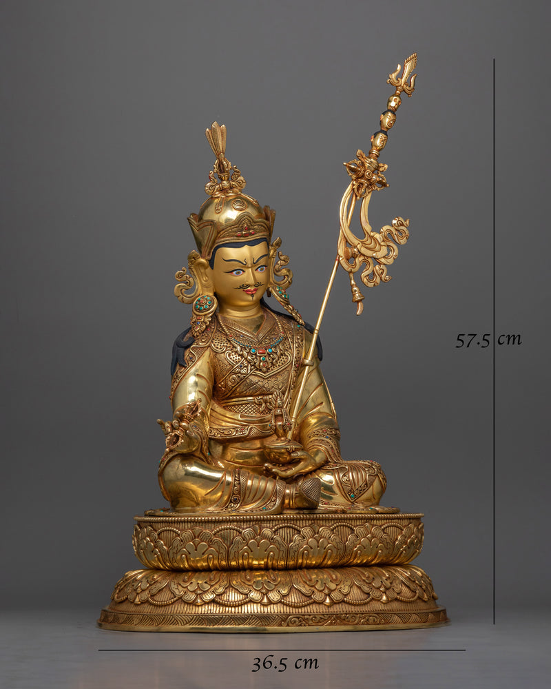 Handcrafted Guru Rinpoche Statue | Exquisite Symbol of Enlightenment Tantric Master