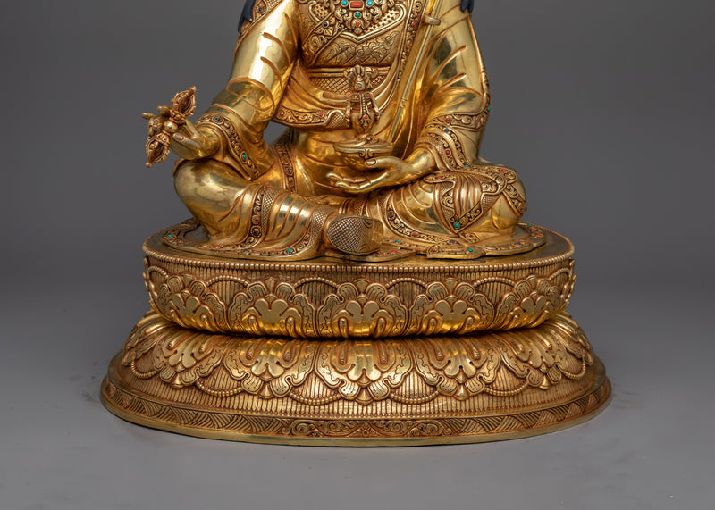 Handcrafted Guru Rinpoche Statue | Exquisite Symbol of Enlightenment Tantric Master