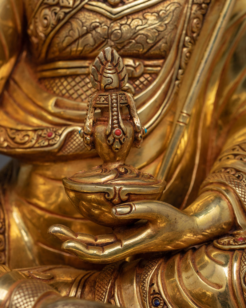 Handcrafted Guru Rinpoche Statue | Exquisite Symbol of Enlightenment Tantric Master