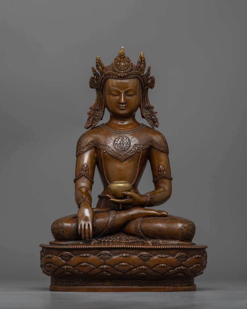 crown-shakyamuni-buddha-40cm-oxidized