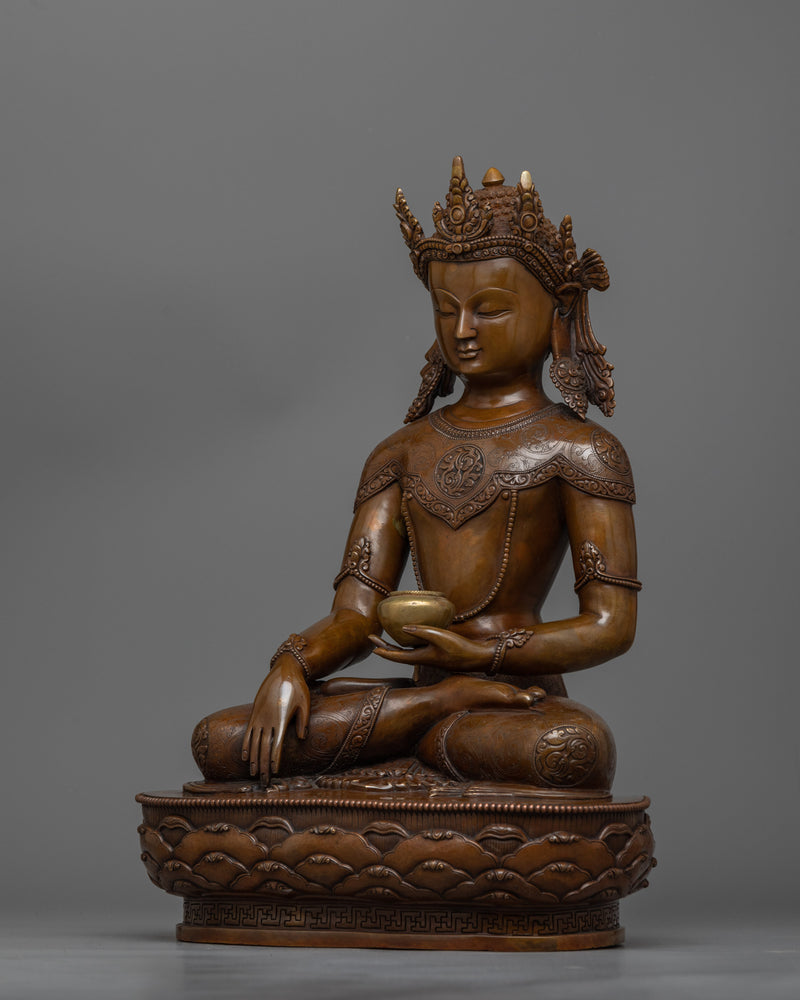 crown-shakyamuni-buddha-40cm-oxidized