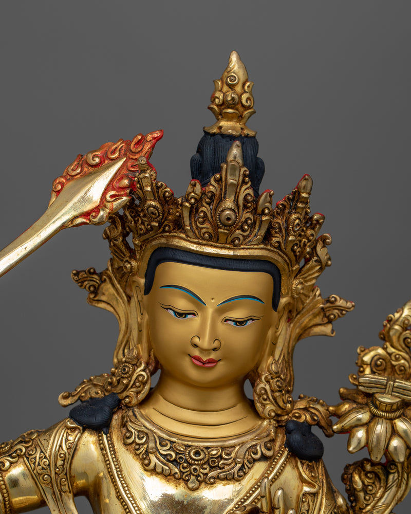 manjushri-gold-gilded-35cm