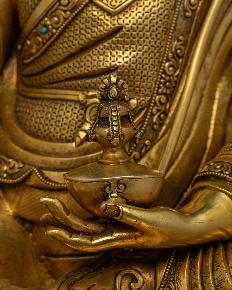 Guru Rinpoche Tantra Master Sculpture | Handcrafted Symbol of Enlightenment