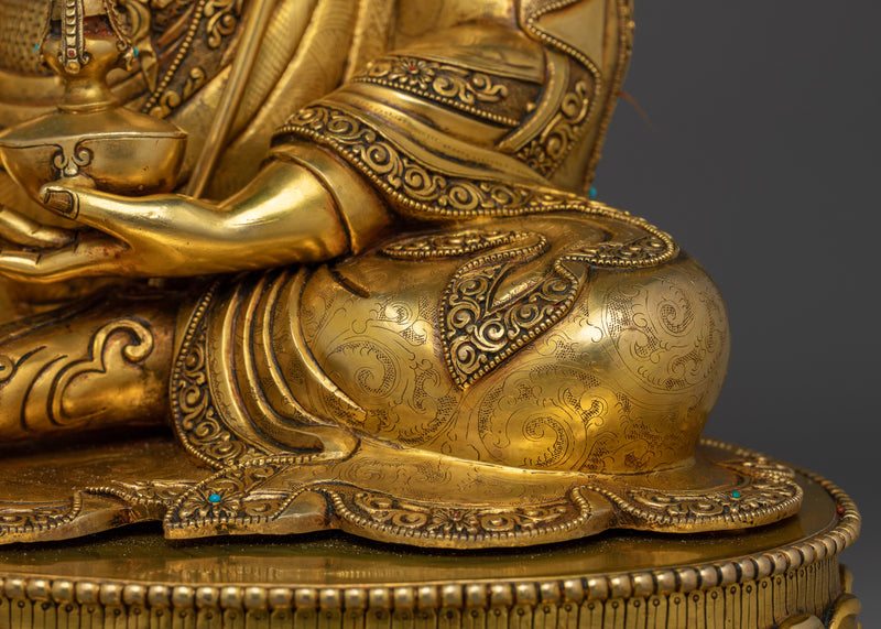 Guru Rinpoche Tantra Master Sculpture | Handcrafted Symbol of Enlightenment