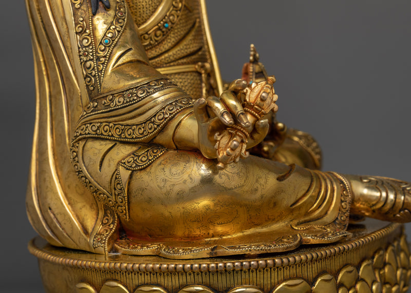 Guru Rinpoche Tantra Master Sculpture | Handcrafted Symbol of Enlightenment