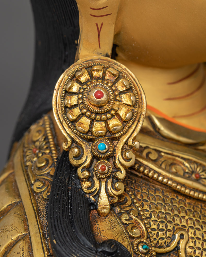 Guru Rinpoche Tantra Master Sculpture | Handcrafted Symbol of Enlightenment