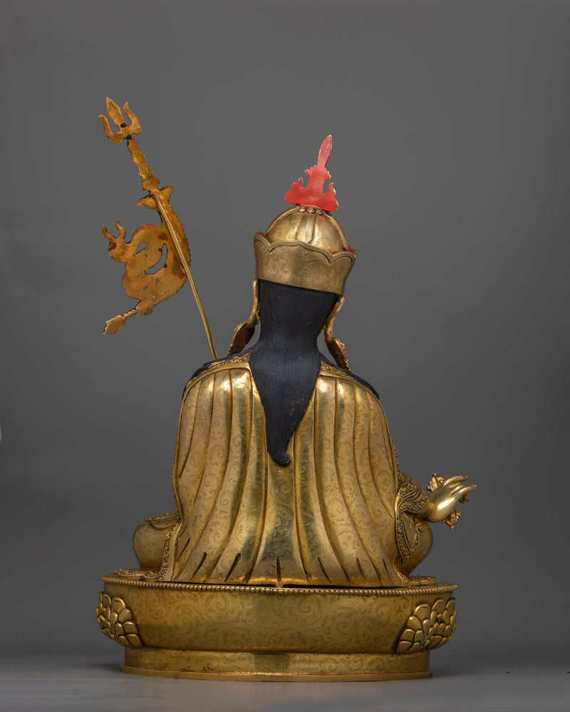 Guru Rinpoche Tantra Master Sculpture | Handcrafted Symbol of Enlightenment