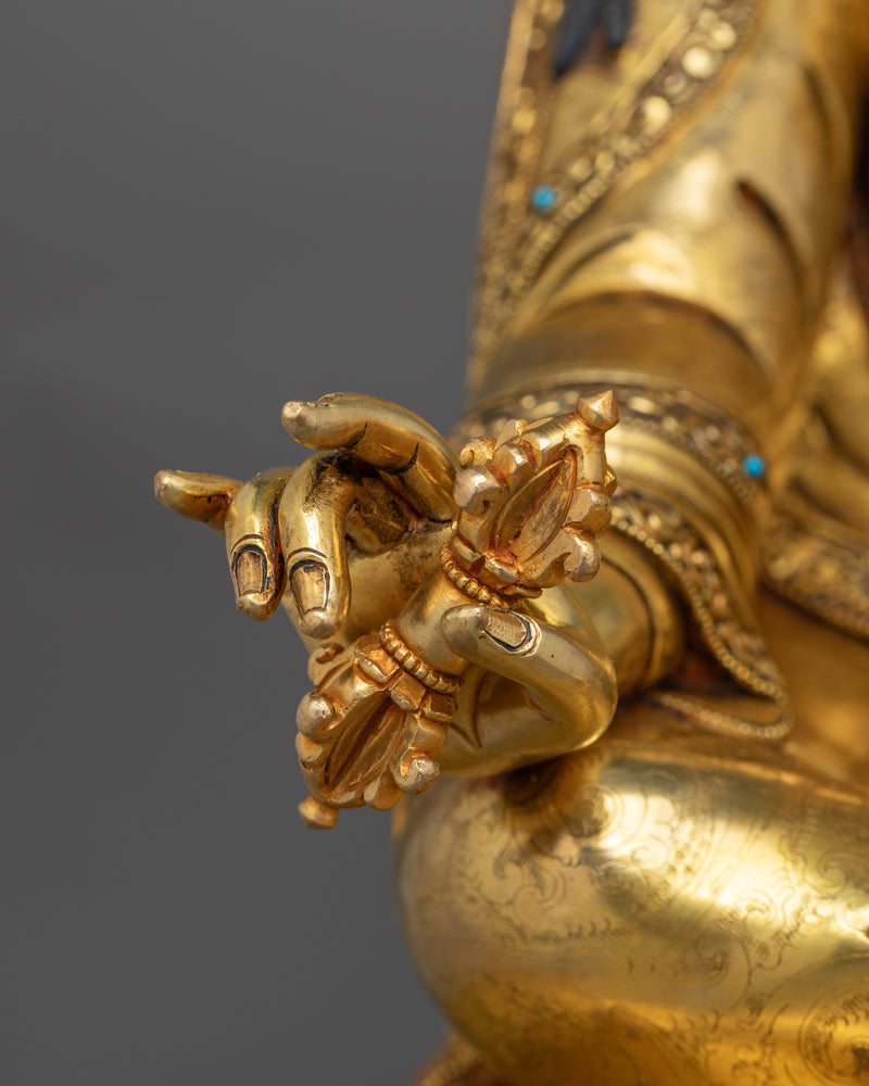 Guru Rinpoche Tantra Master Sculpture | Handcrafted Symbol of Enlightenment