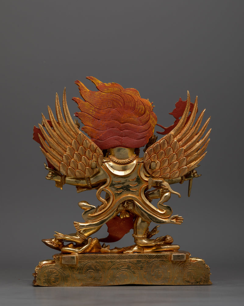 Hayagriva with His Consort Statue | Handcrafted Symbol of Protection and Power