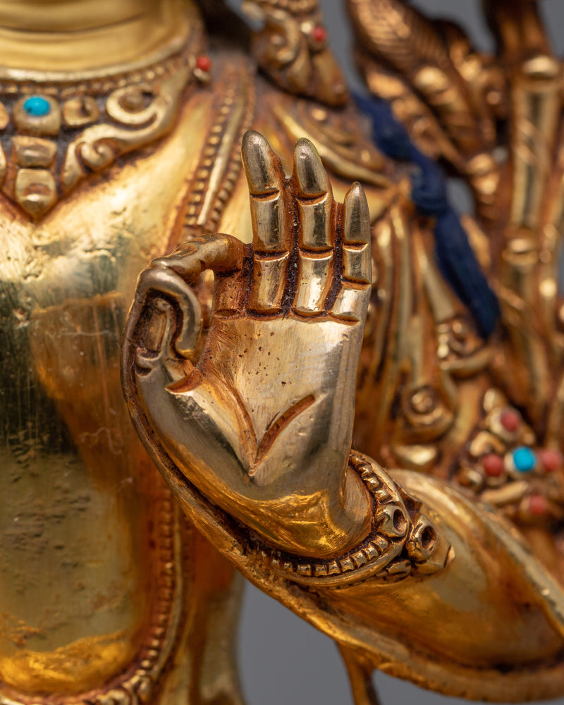 Manjushri A Tibetan Handcrafted Statue | Symbol of Wisdom