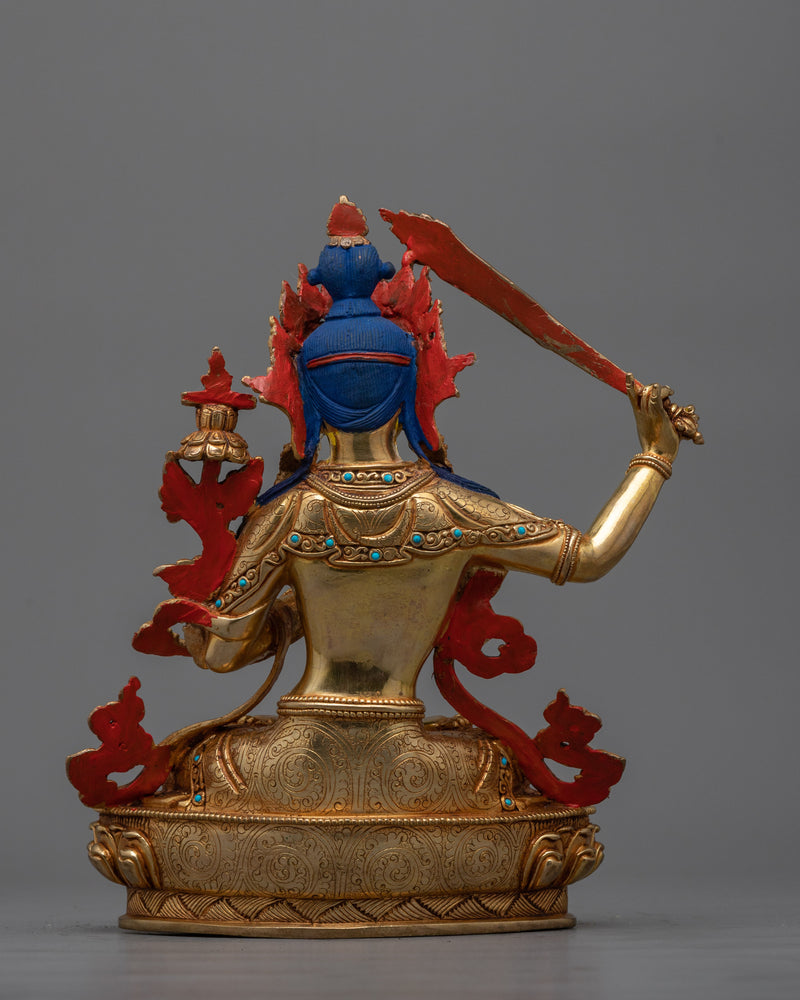 Manjushri A Tibetan Handcrafted Statue | Symbol of Wisdom