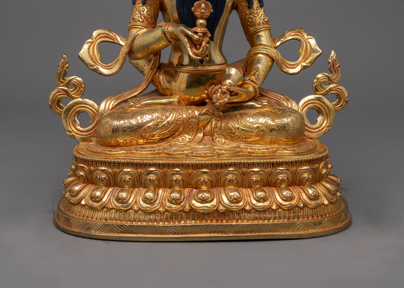 Vajrasattva with His Consort Handcrafted Statue | Symbol of Purity and Unity Artwork