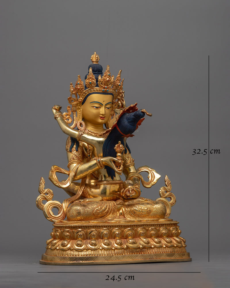 Vajrasattva with His Consort Handcrafted Statue | Symbol of Purity and Unity Artwork