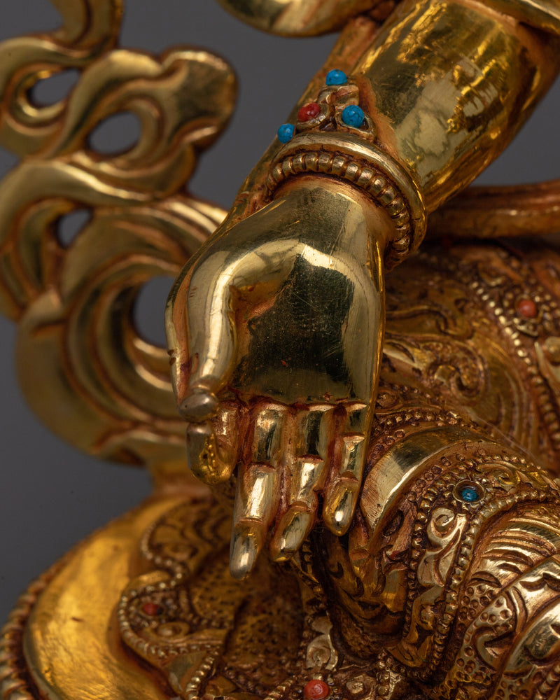 Green Tara a Female Protective Deity Statue | Guardian of Compassion