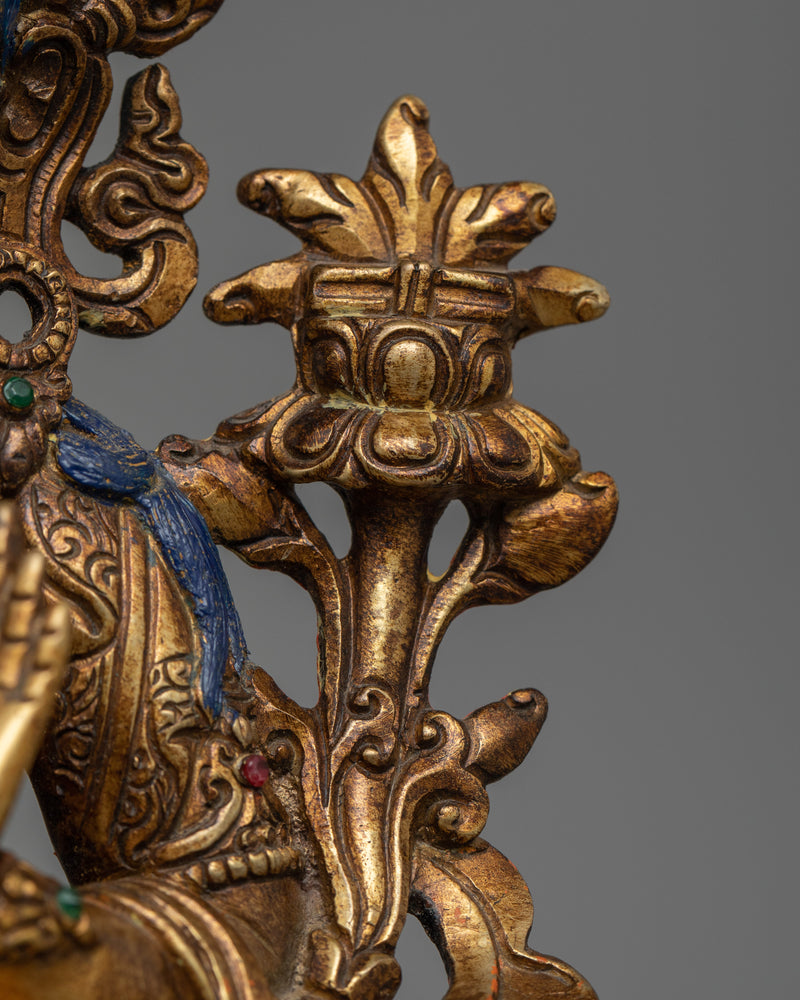 Manjushri Antique Touch Statue | Beacon of Wisdom and Insight