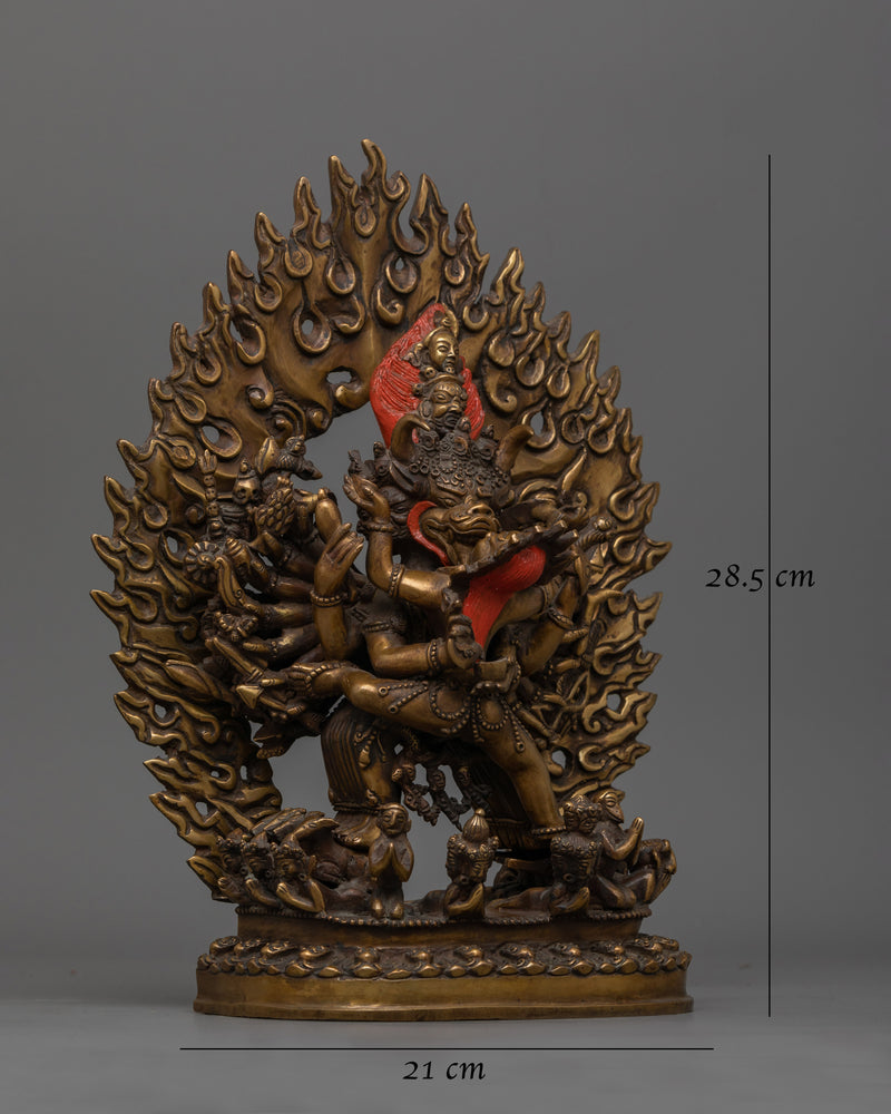 Yamantaka Antique Touch Statue | Conqueror of Death