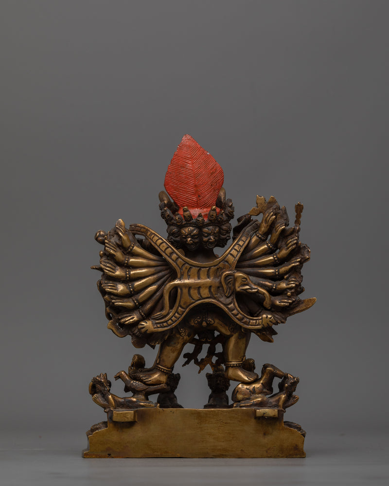 Yamantaka Antique Touch Statue | Conqueror of Death