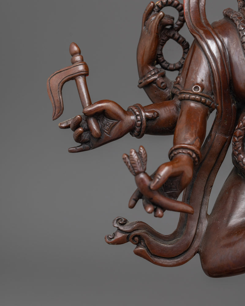 Shree Ganesh 38cm Oxidized Statue | Lord of Prosperity and Wisdom