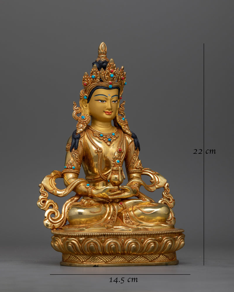 Amitayus 22cm Handcrafted Statue | Essence of Longevity and Peace