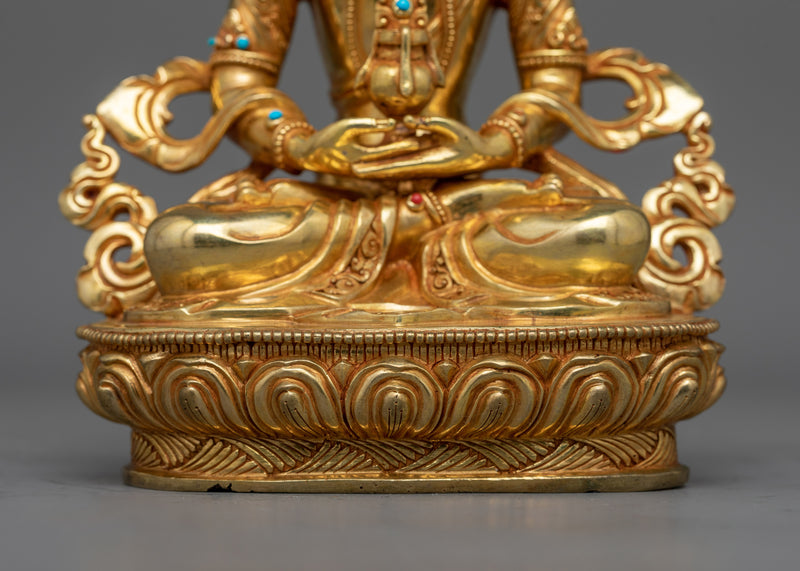 Amitayus 22cm Handcrafted Statue | Essence of Longevity and Peace