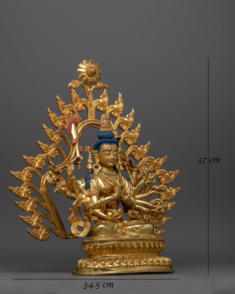 Chundi Gold Gilded Statue | Manifestation of Supreme Protection