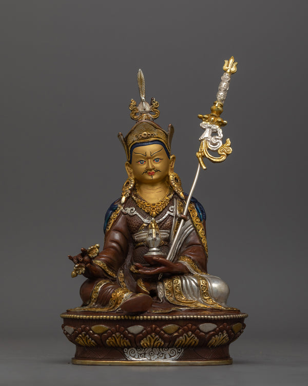 guru-rinpoche-24cm-silver-plated