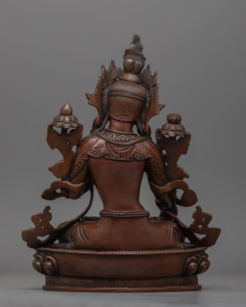 White Tara Nepalese Artwork Statue | Essence of Peace and Healing