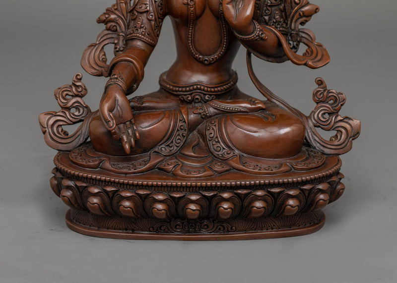 White Tara Nepalese Artwork Statue | Essence of Peace and Healing